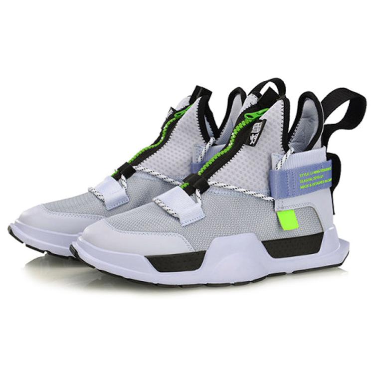 Li Ning Reburn WS Mesh, Textile Cushioning Slip Resistant Abrasion Resistant Lightweight Mid Top AGBP028-4