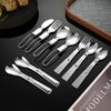 304 Stainless Steel Solding Spoon Outdoor Portable Fold Spoon Fork Knife Travel Folding Spoon Camping Hiking Picnic Tableware