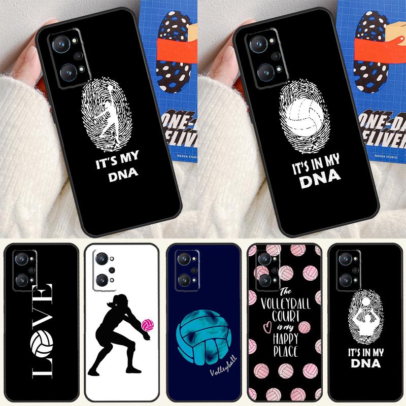 Love Play Volleyball For Realme C55 C67 C61 C75 C53 C51 C21Y C25S GT 6 6T 5 GT7 Pro 10 11 12 13 14 Pro Plus Case