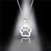 Bear Necklace Stainless Steel Jewelry Fashion Jewelry Fine Silver Color for Women Girls and Valentine Birthday Party Gift Super