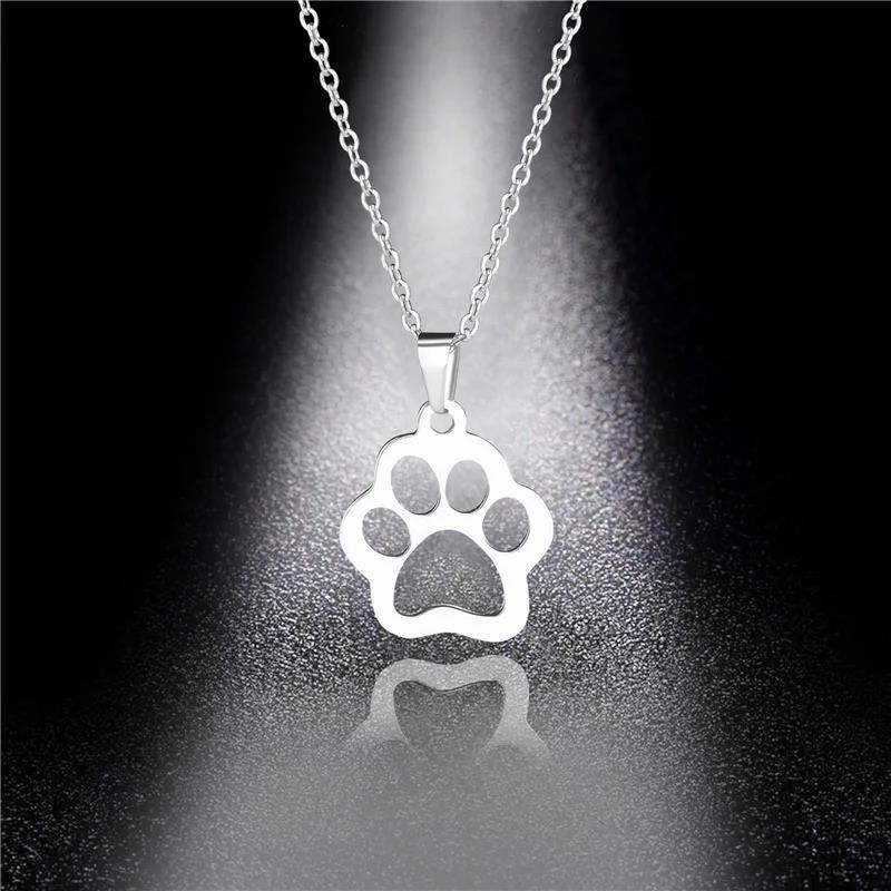 Bear Necklace Stainless Steel Jewelry Fashion Jewelry Fine Silver Color for Women Girls and Valentine Birthday Party Gift Super