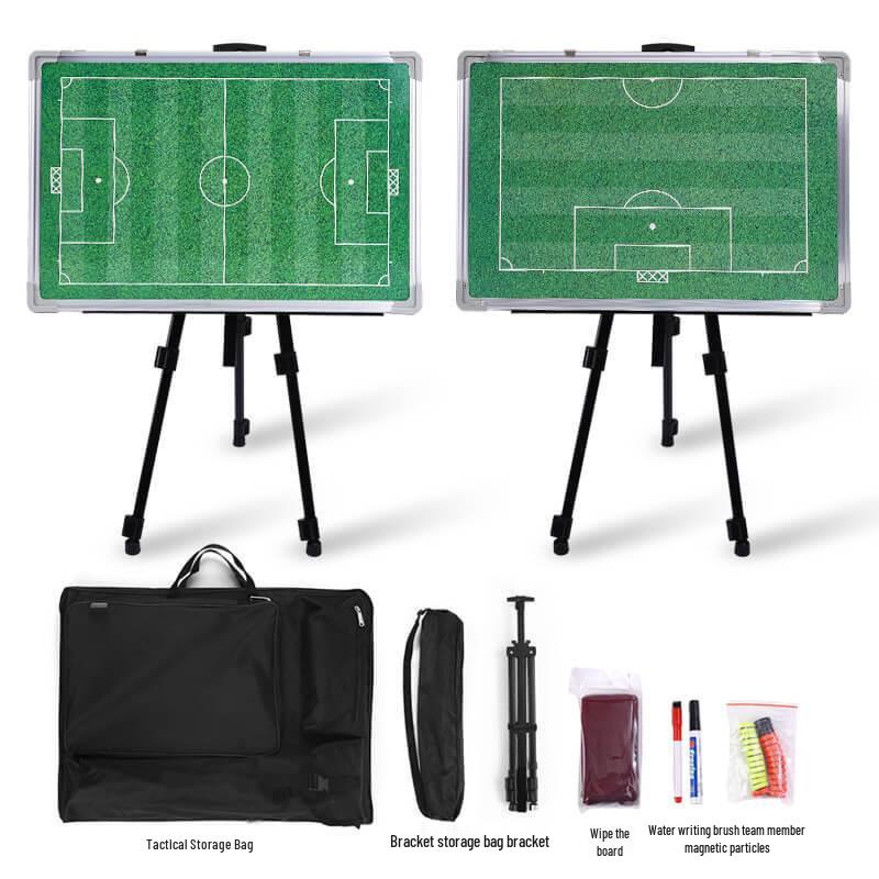 Large Magnetic Aluminum Floor Stand Tactics Board for Coaches with Pen and Eraser