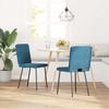 VidaXL Dining Chairs Set of 2 Blue Velvet 4101196