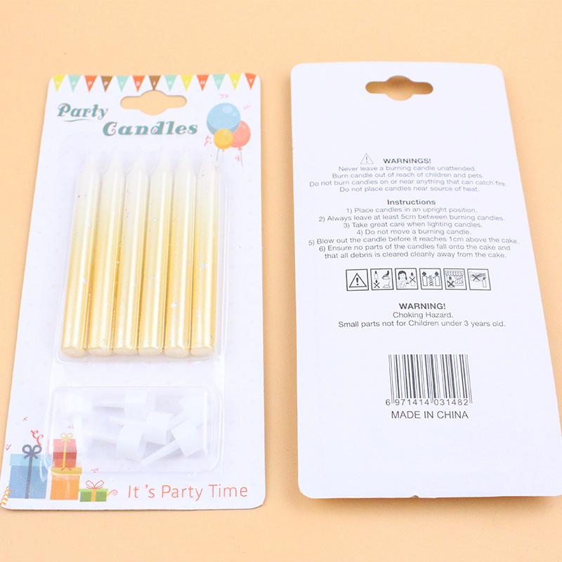 Birthday Cake Candle Small Fresh Gradient Color Children's Creative Romantic Party Candle