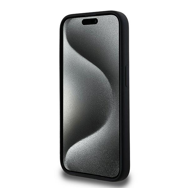 Karl Lagerfeld Klhmp15Lscmkcrhk Iphone 15 Pro 6.1 Czarny/Black Hardcase Silicone Karl & Choupette Magsafe