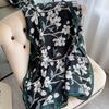 Luxury Brand Autumn and Winter Women New Style Fashion Color Matching Print Silk Scarf Lady Popular Headcloth Beach Shawl