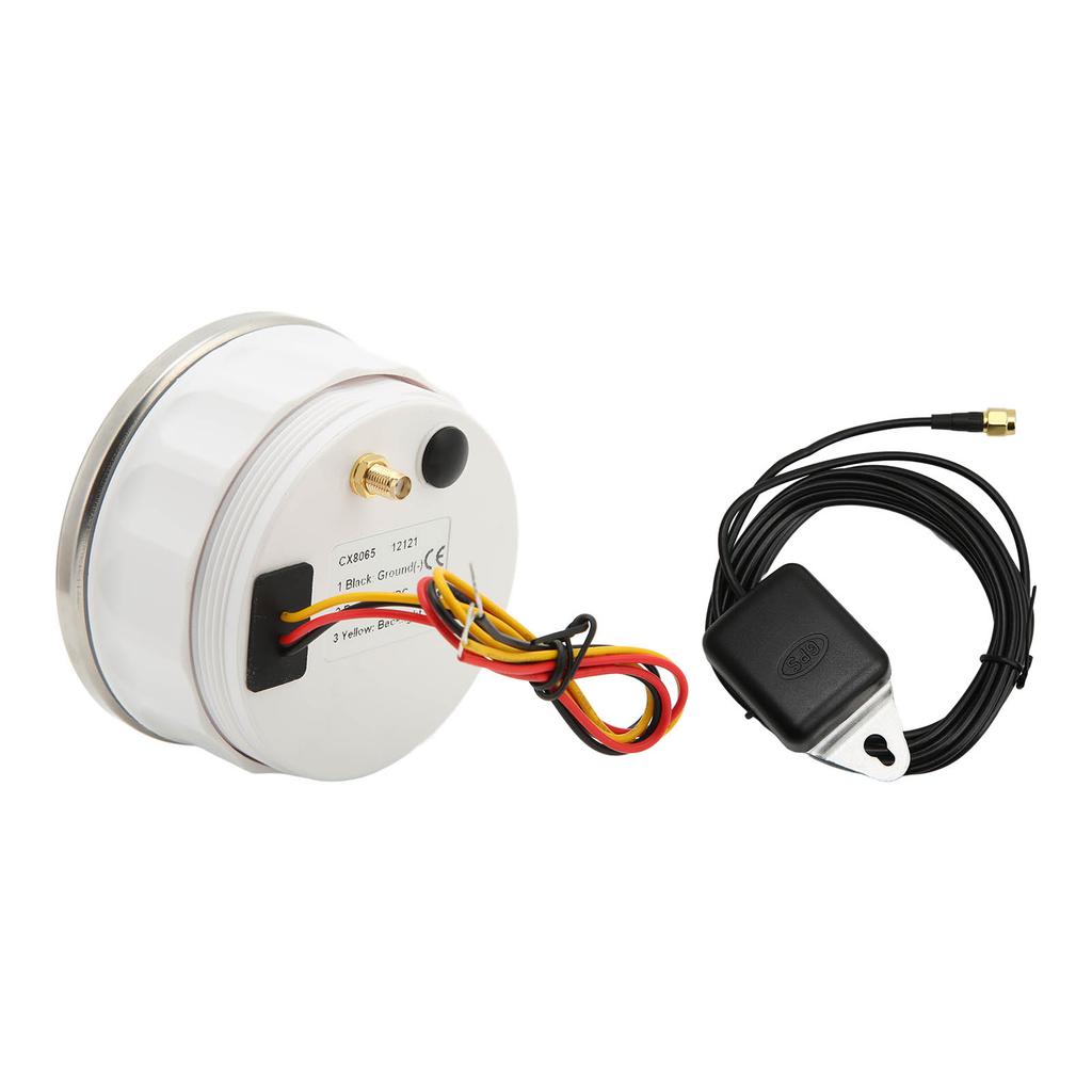 85mm GPS Speedometer Digital 220km H 0‑140MPH IP67 Waterproof Red Backlight 9‑32V Universal Odometer for Car Boat