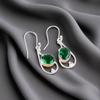 Chrome Diopside Gemstone 925 Sterling Silver Jewelry Handcrafted Earrings 1.60" EE-49-3