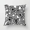 Black White Nordic Geometry Pillow Case Home Decor Decorative Polyester Cushion Cover for Bedroom Pillow Cover Hogar Funda Cojin
