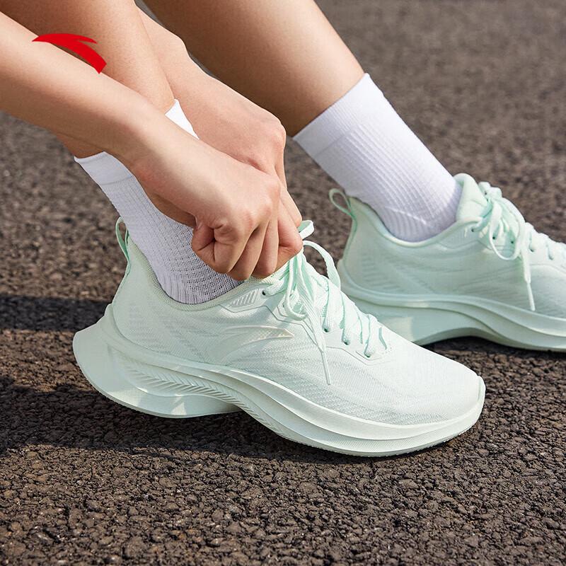 Anta Flow Shadow Women s Integrated Knit Running Shoes 38