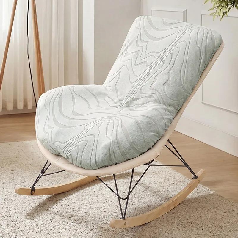 Jacquard Stretch Rocking Chair Cover All-inclusive Elastic Sofa Slipcover Washable Removable Protector for Balcony Living Room