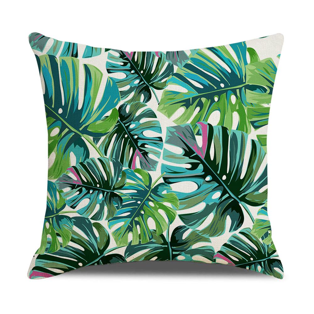 Ins Nordic Tropical Plant Pillow Cover New Home Furnishings Office Lumbar Cushion Pillow Cover