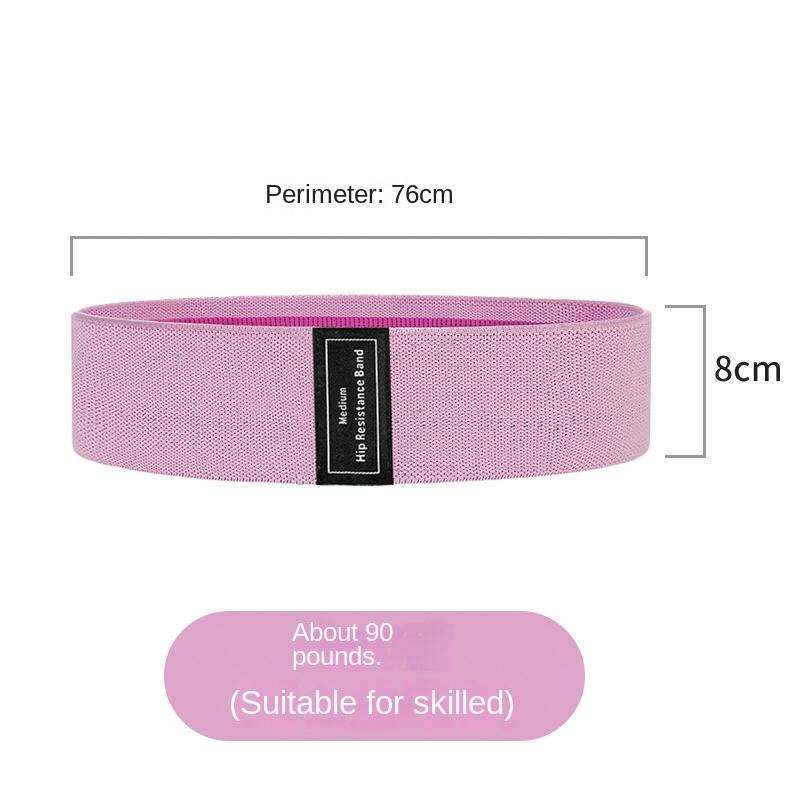 Yoga Belt Stretch Boost Strengthening Non-Slip Workout Elastic Hip Color Latex Silk Ring Resistance Band