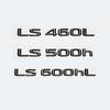 3D Chromowane Błyszczące Czarne Litery ABS LS350 LS400 LS460 LS460L LS500 LS500h HYBRID Emblemat Do Bagażnika Samochodu Lexus Odznaka Naklejka