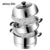 Adneny 3-Tier Multi-Purpose Stainless Steel Steamer