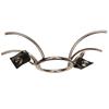 Faux Leather Steel O-Ring Spider Open Mouth Ring Gag Head Harness Restraint with Nose Hook SM Bondage Restraints Gag Sex Games