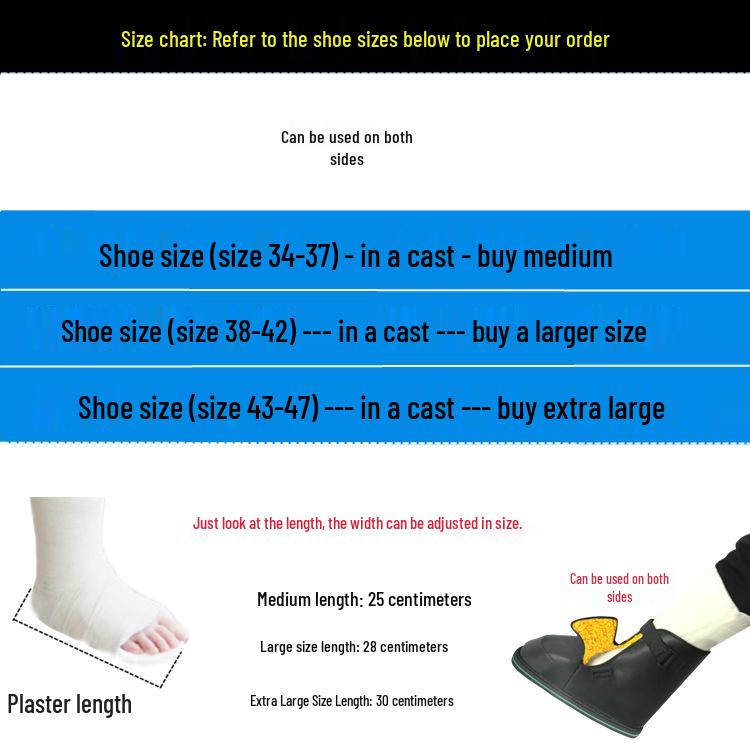 Warmer, mit Fleece gefütterter Frakturschuh: Knöchelbandage & Fußschutz zur Verletzungsrehabilitation