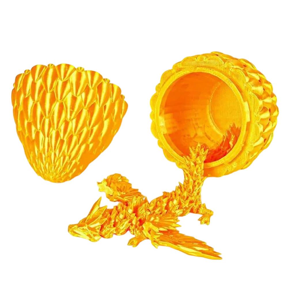 Mystery Dragon With Egg Suit , 3D Printed Dragon With Egg, Full Articulated Flexible Dragon With Eggs, 3D Printed Gift Toy