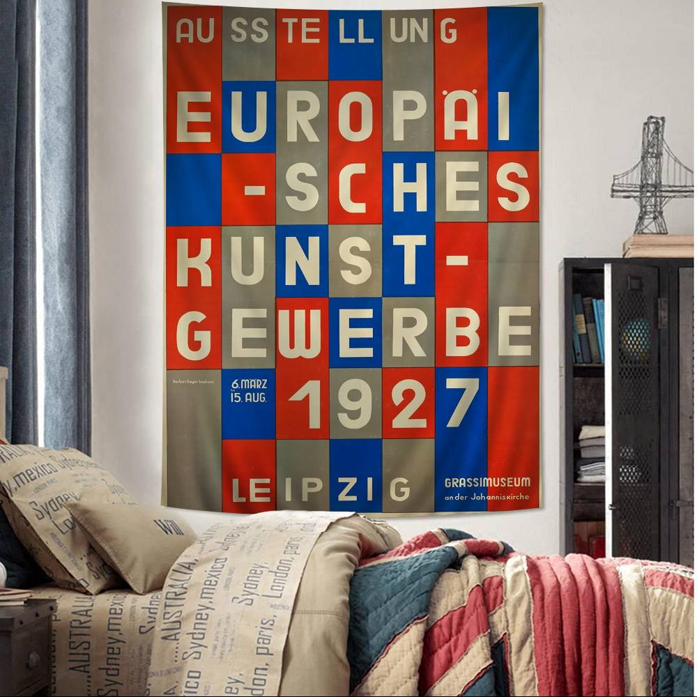 

Century Modern Bauhaus Anime Tapestry Art Science Fiction Room Home Decor Wall Art Decor 74x94cm(29x37in)