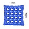Single person wheelchair portable anti pressure ulcer square seat cushion PVC thick perforated breathable inflatable cushion