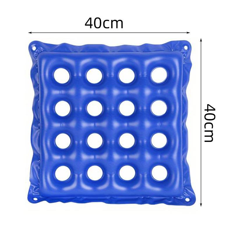 Single person wheelchair portable anti pressure ulcer square seat cushion PVC thick perforated breathable inflatable cushion