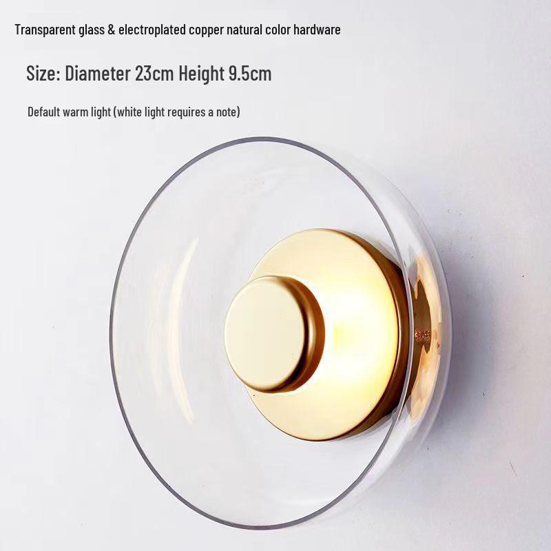 Nordic Minimalist Wall Lamp - Modern Glass Design for Living Room, Bedroom, or Aisle Decor.