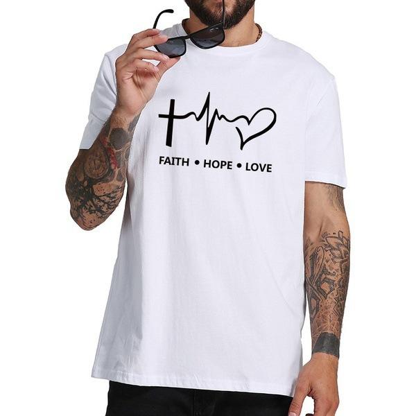 Newly Released Trendy Brand Printed Roundneck Mens and Womens Casual Tshirt Short Sleeves Made of Pure Cotton