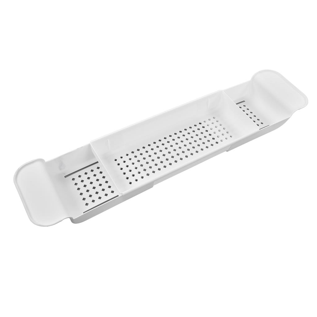 Expandable Bathtub Tray Multifunction Bathtub Rack Nonslip for Candle Towel Book Wine Phone
