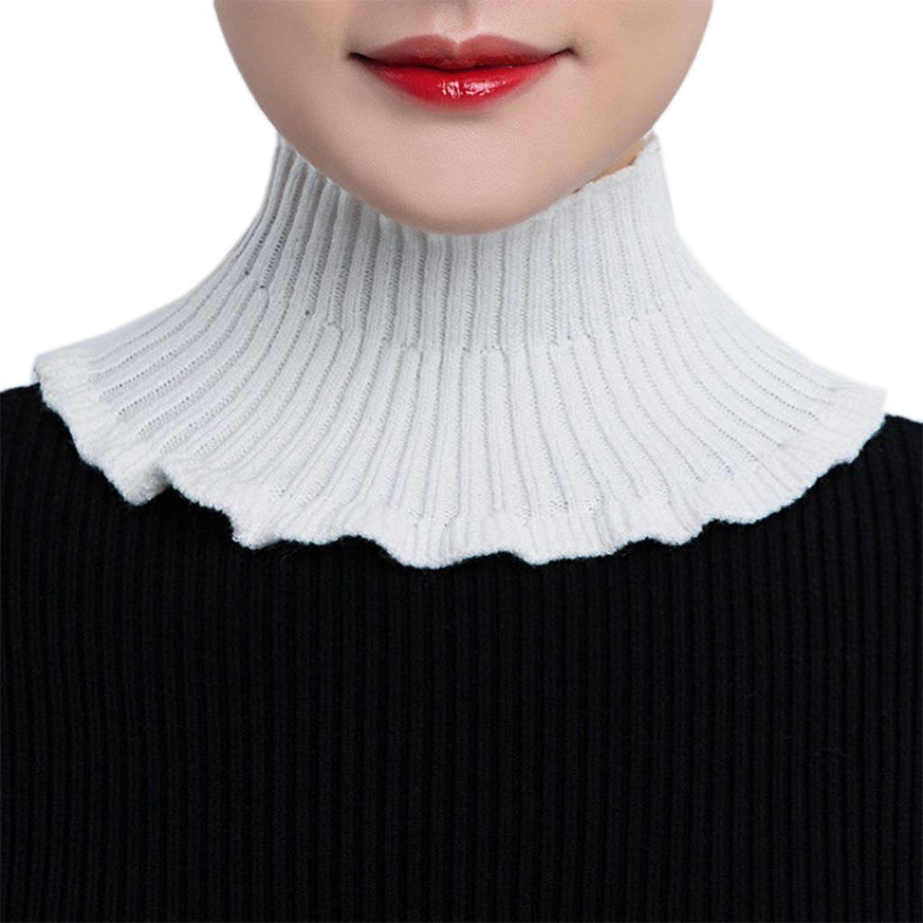 Fake Collar Detachable Turtleneck Neck Dickey Half Top Mock Sweater Collar