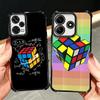 Rubik Cube Formula Spoofs Math Soft Phone Case For Xiaomi Redmi Note 14 15 Pro Plus 13 12 11S 11T 5G 10 9S 9 Plating Anti-Fall F