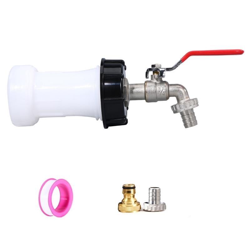 

Practical Water Tank Tap Adapter Accessory for Container 3/4Inch Sturdy Zinc Alloy Spouts with Leakproof Designs