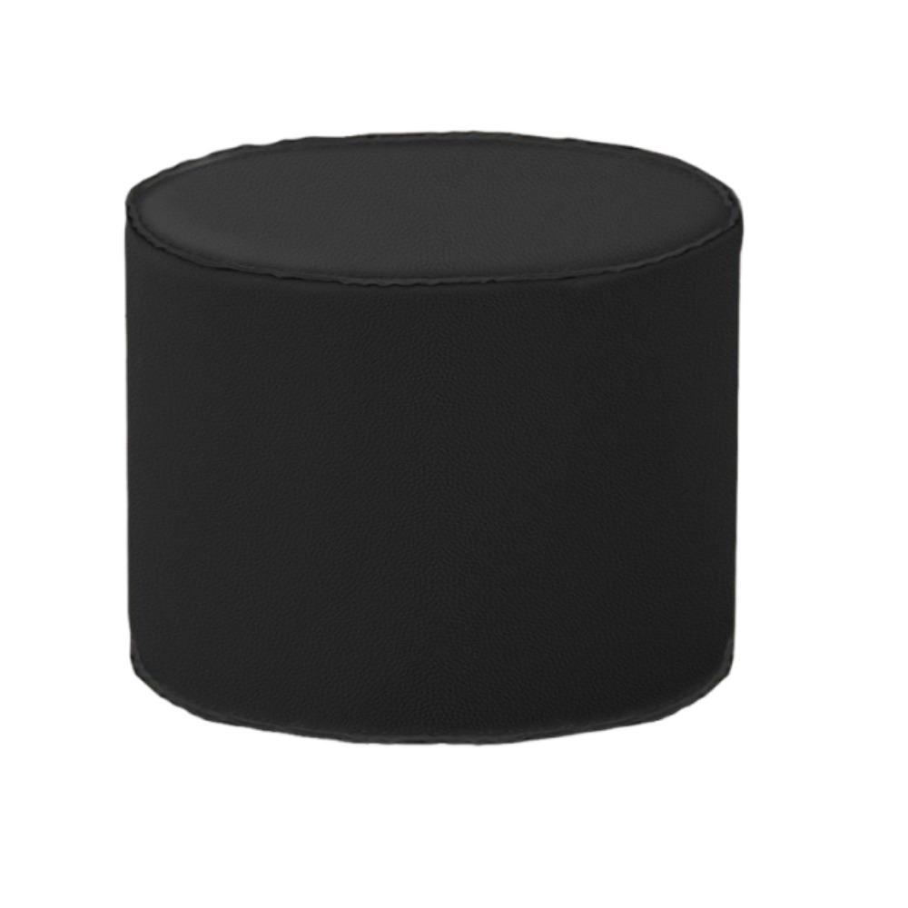 Taburete de Almacenamiento Grueso de Gran Capacidad Impermeable Antideslizante Cilindro Otomana Color Sólido Minimalista Puf de Cuero Dormitorio