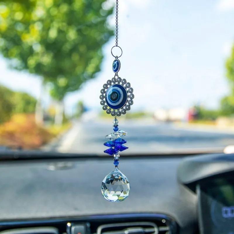 Turkish Blue Eyes Protection Ornament Wind Chimes Evil Eye Pendant Wall Hanging Home Dedroom Decoration Aesthetic Room Decor