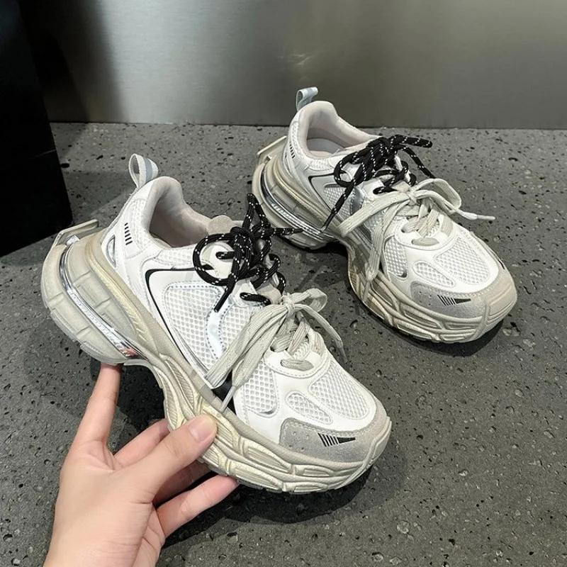 Women's Luxary Sneakers 2025 New Mesh Breathable Shoes for Women Sports Running Casual Ladies Fitness Vulcanize Shoes Baskets