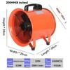 Portable Axial Exhaust Fan Blower 220V Industrial Ventilation Equipment for Tunnel Painting