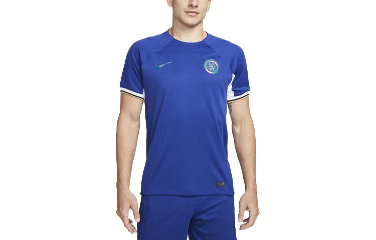 Nike Soccer Jerseys Men s Blue Moderate Straight Fit Blue|S