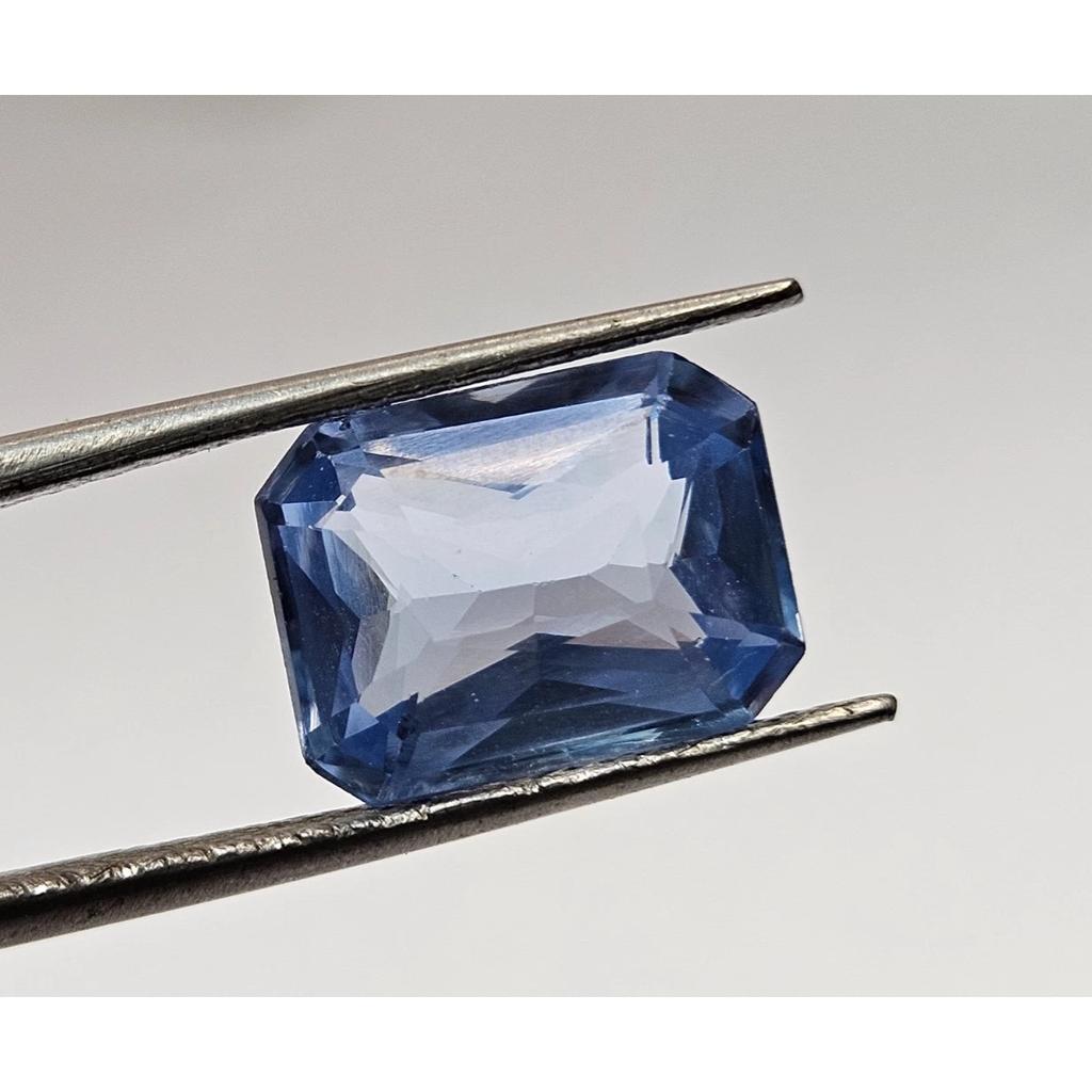 Emerald Cut Natural Blue Aquamarine Making Ring 5+ Ct Stunning Loose Gemstone