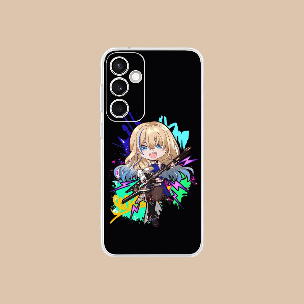 

HSR Serval Clear Mobile Phone Case for Samsung Galaxy S25 S24 S23 S22 S21Plus FE Ultra Colorful Cover Galaxy S24 Ultra