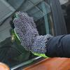 Waterproof Car Wash Gloves Anti-scratch Coral Fleece Car Cleaning Towels Thick Double-sided Car Cleaning Glove for Car Washing