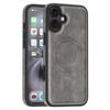 Case for iPhone 16 Plus - Leather/PU, Gray, MagSafe