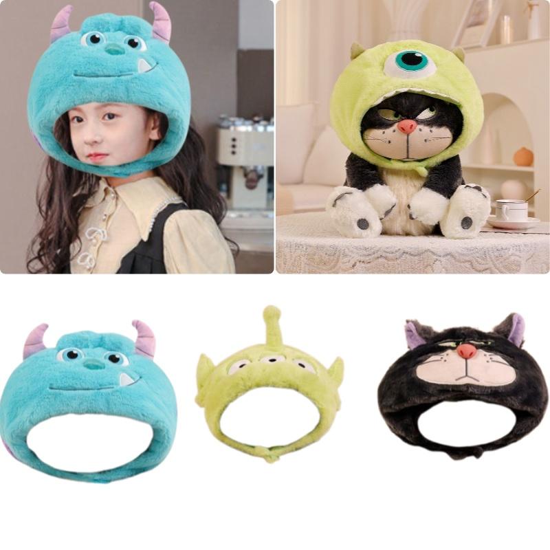 Cute Cartoon Three-eyed Plush Hat For Girls, Winter Warmth And Photo Prop