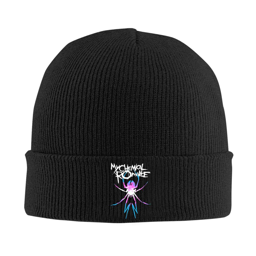 My Chemical Romance BLACK PARADE IS DEAD Knit Hat Beanie Autumn Winter Hat Warm Acrylic  Hip Hop  Caps for Unisex Unisex Gifts,