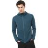 SALOMON Essential Lightwarm Breathable Stretch Zip-Up Hooded Long Sleeve Jacket Men Jackets Navy-Blue LC2282500