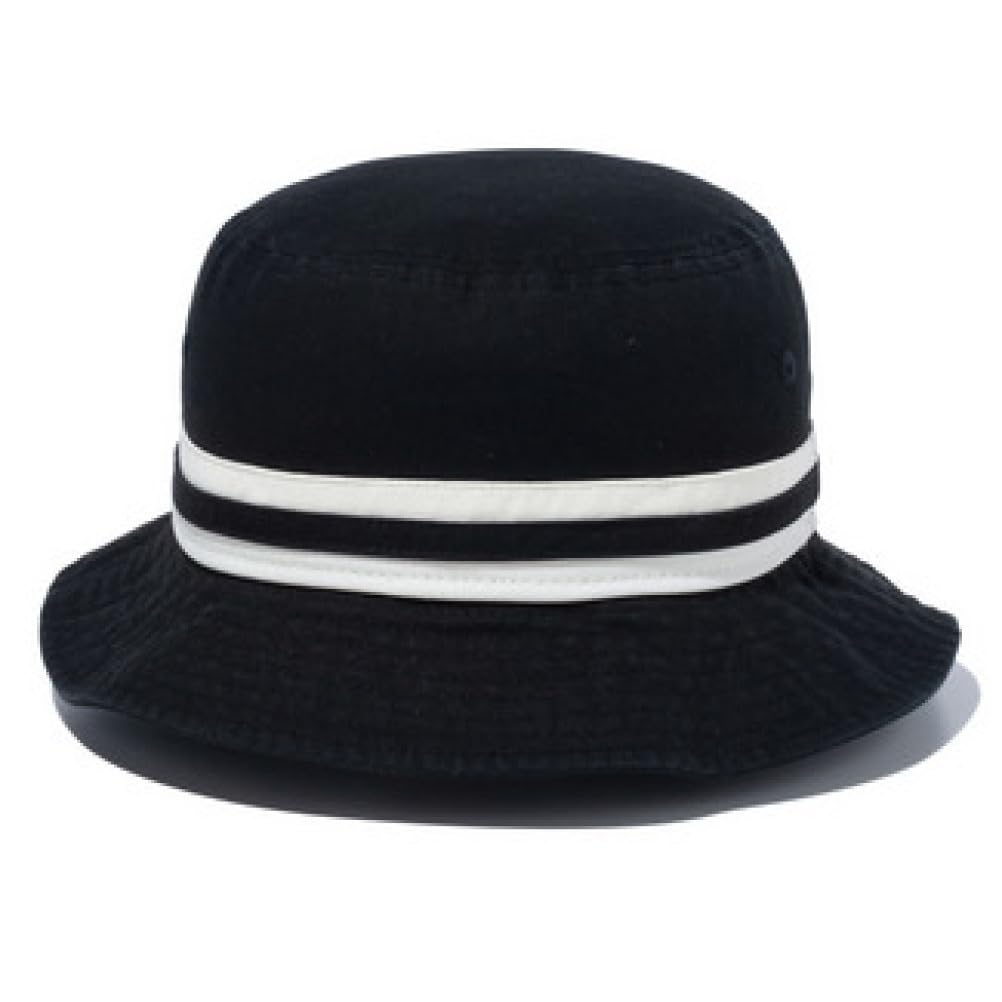 [New Era] STRIPED BAND BUCKET HAT Men's Black ML (59cm)