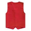 Unisex Adult Waistcoat Solid Color V Neck Sleeveless Irregular Hem Volunteer Bartender Work Vest