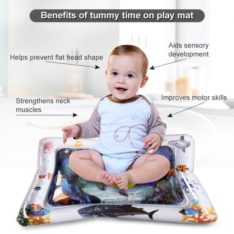 Creative Baby Water Mat Inflatable Patted Pad Cushion Infant Toddler Water Play Mat for Children Education Developing Baby Toys