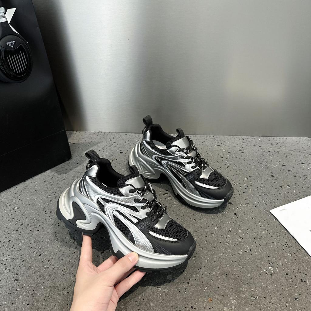 Dad shoes women's new I sports style casual shoes platform mesh breathable running shoes