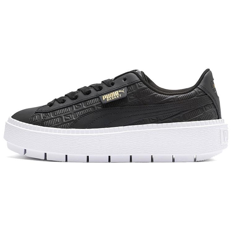 (WMNS) PUMA Platform Trace  Black White  Women s 369925-02 EU 40