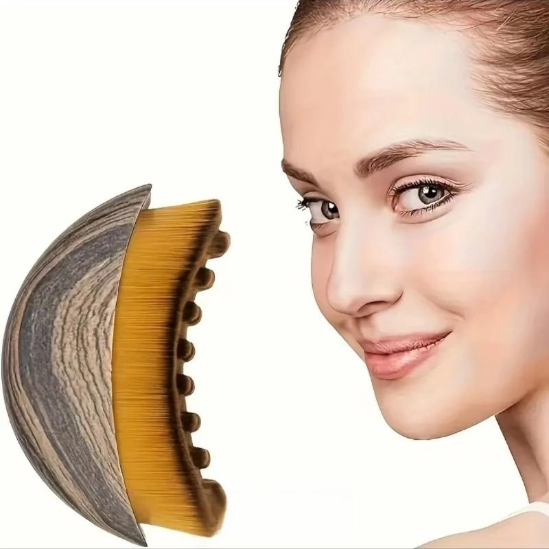 1/2/3 Stuks Multifunctionele Body Contour Kwast voor Lymfatische Contour Gezicht Concealer Applicatie Gezicht Schrapen Oog- en Nekverzorgingstool