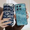 Requin bleu dessin animé pour Xiaomi 11T 11 Ultra 12 12T Pro 14 15 13 Lite Mi Poco M4 5 M7 5G X4 X5 M6 C75 Pro X6 4G coque de téléphone souple